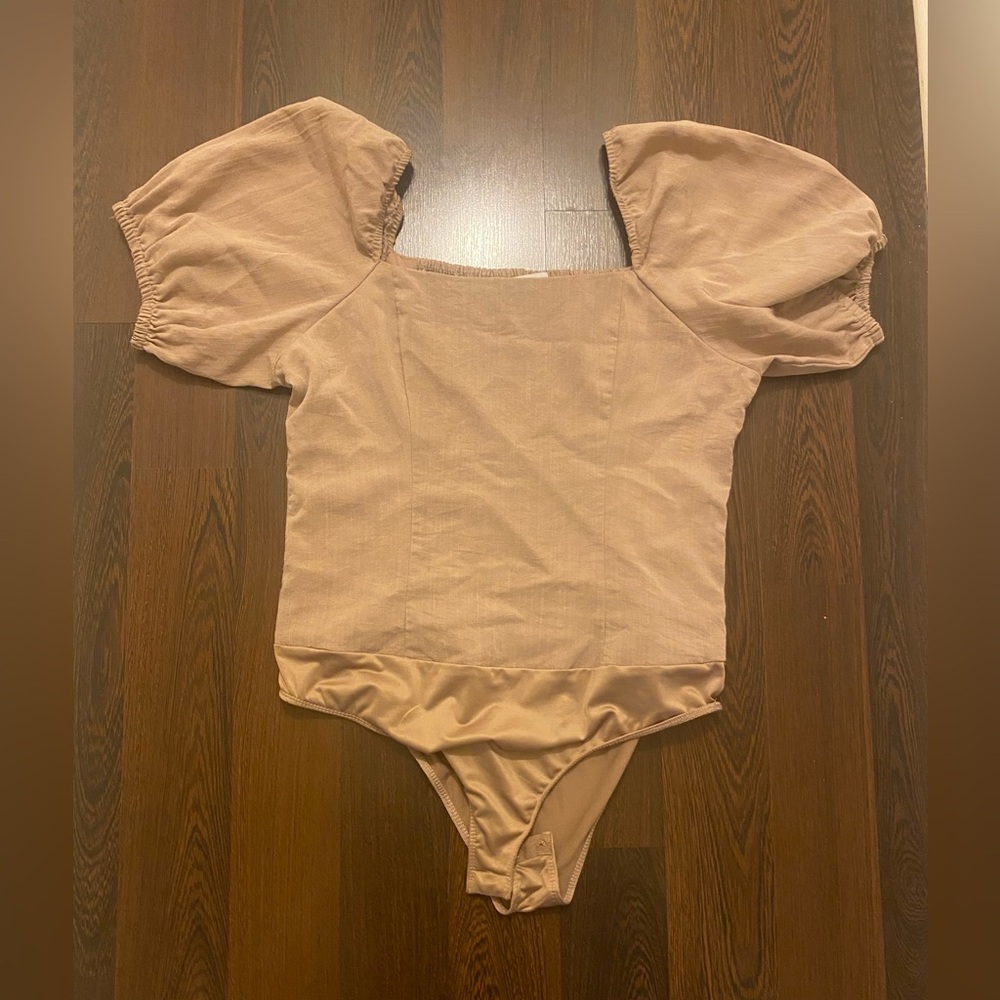 Ladies puff  Sleeve bodysuit XL